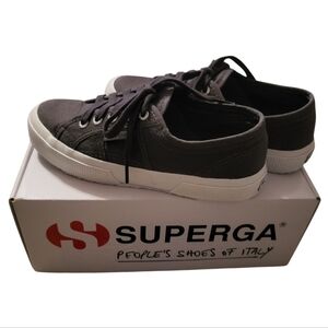 Superga 2750 Cotu Classic Women's Canvas Sneakers - Dark Gray